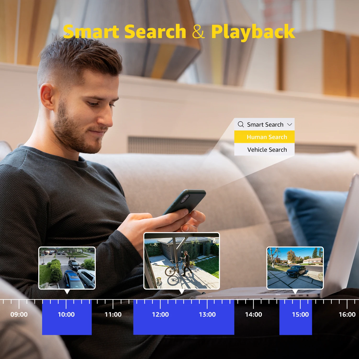 Annke 8CH 4K 8MP für Heim- und Geschäftsüberwachung, Bewegungserkennung, Perimeterschutz, CCTV-Sicherheits-DVR-Recorder