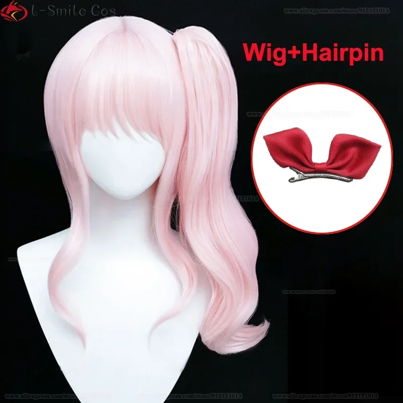 Bear House Akiyama Mizuki Косплей подвиг. Mzk Розовые вьющиеся термостойкие синтетические волосы Парики Amia Парик Cap2025 PPT01..