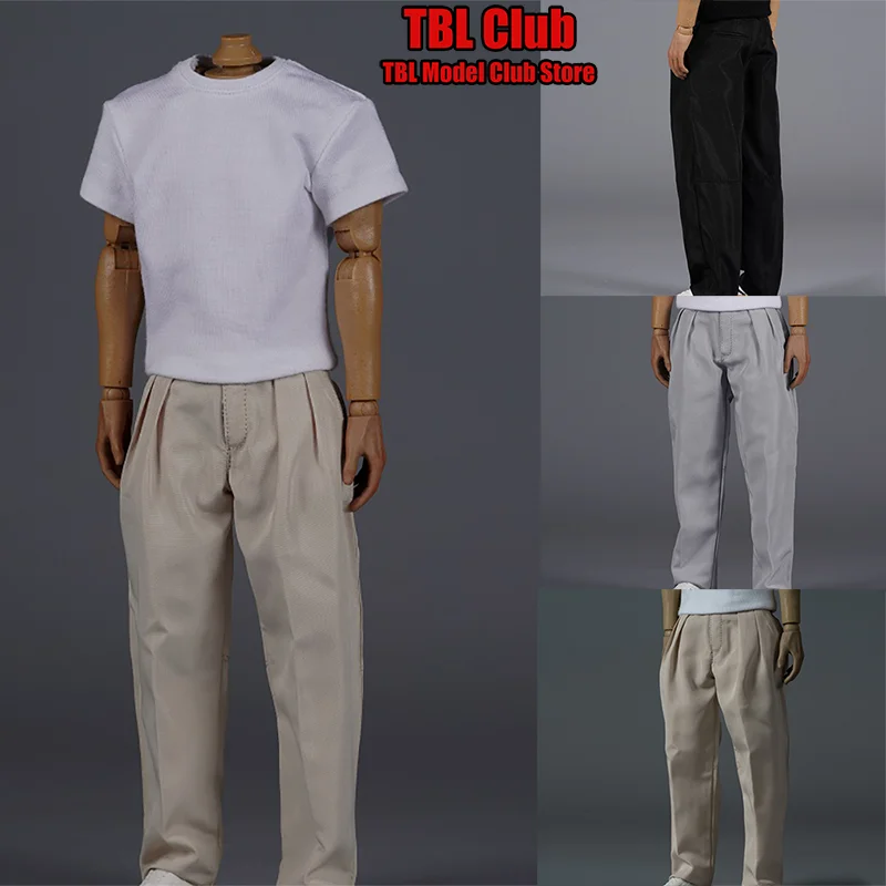 

X012 1/6 Scale Straight Cut Retro Loose Casual Pants Male Clothes For AT010/020 AL100045/46 12-inch Action Figure Soldier