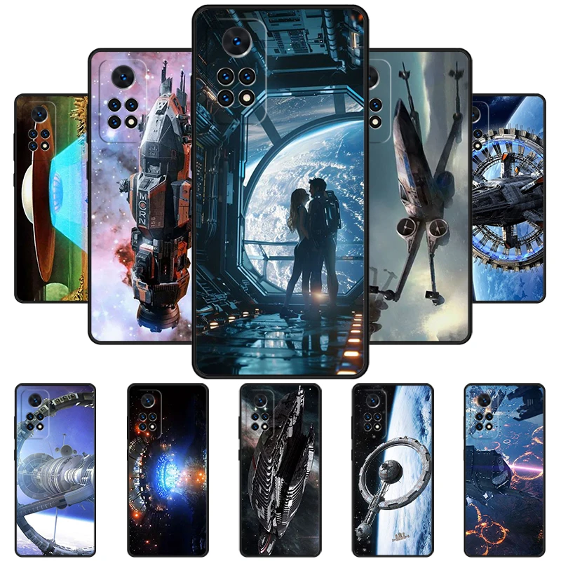 Film TV Spaceships Sci Fi Phone Case For Redmi Note 11 EPro 11S 10T 9S Promax 8 Pro Xiaomi Mi 11 12X 12S Ultra Cover