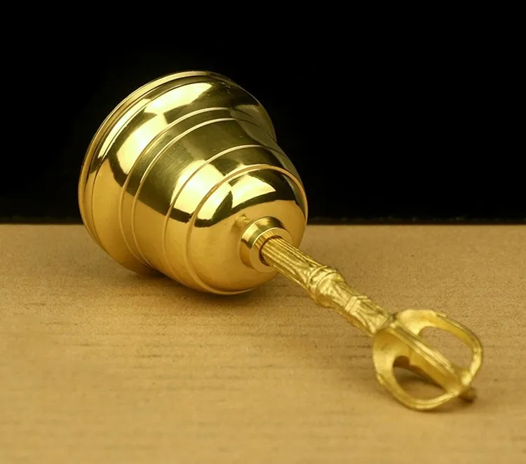 Chinese Vintage Brass Fengshui Tibetan Buddhist Bell Vintage Home Decor Metal Handicraft - Detail 1