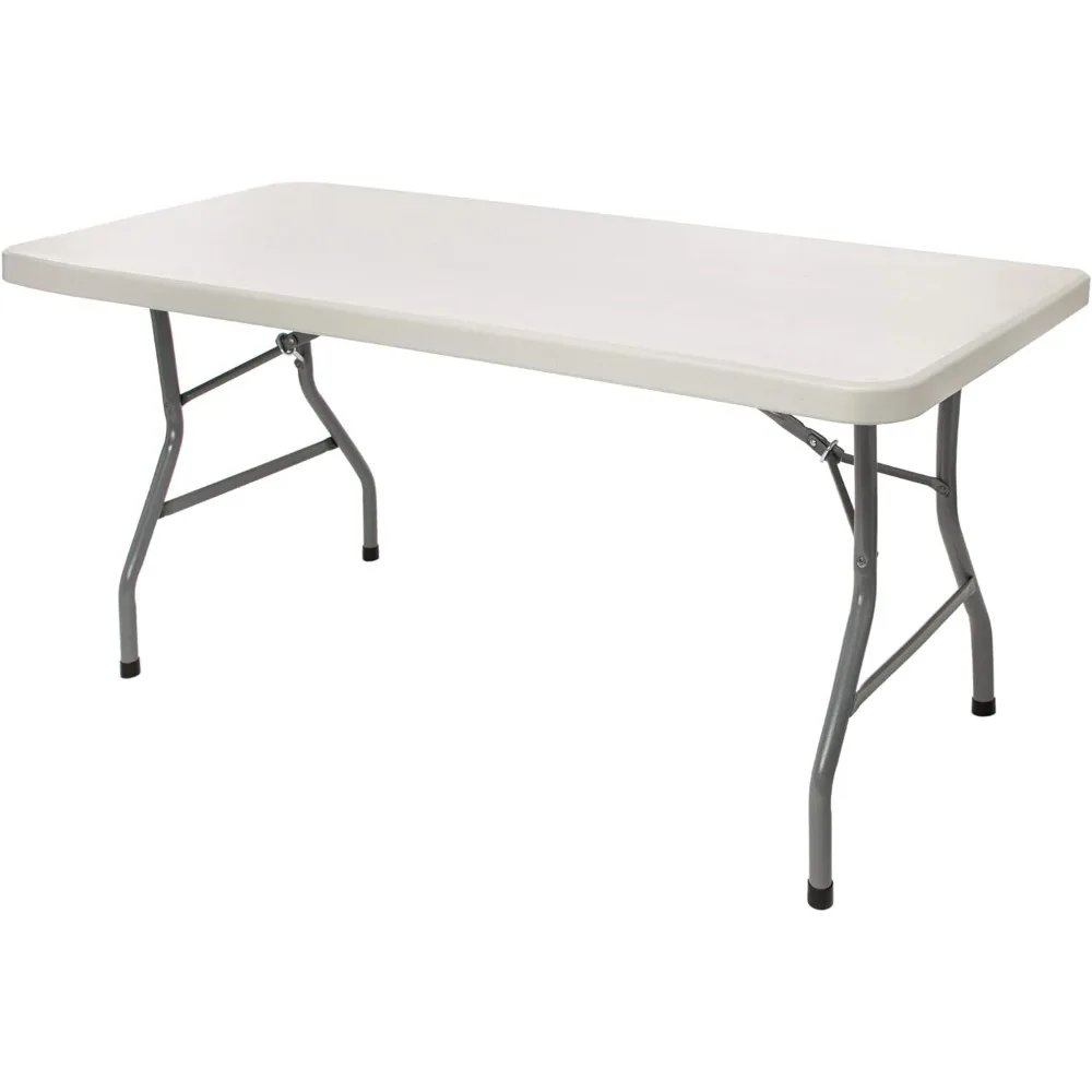 Mesa dobrável Heavy Duty, 5 pés, 30 "x 60", cinza claro