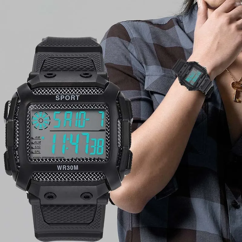 Kegllect Reloj Impermeable Para Hombres Muti Fuctional Relojes Digitales Ourdoor Sport Watch