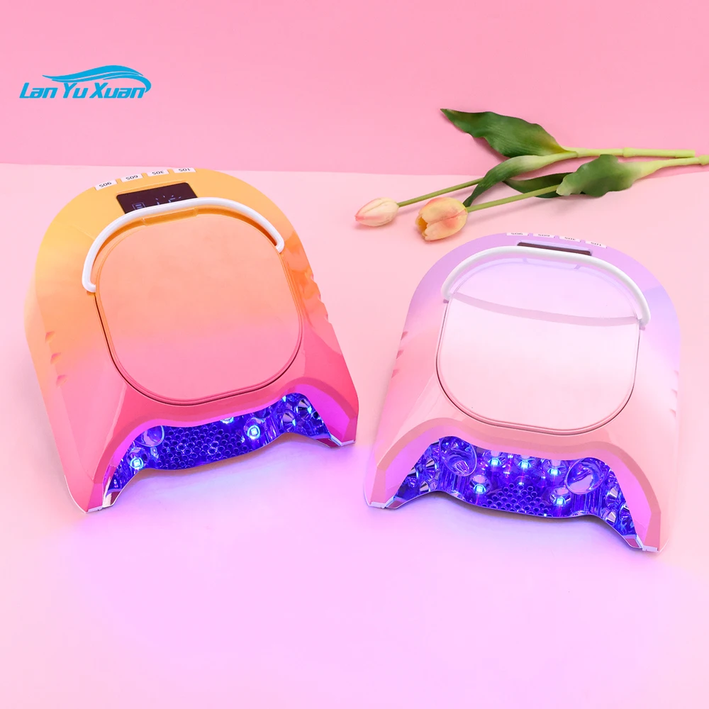 

Wholesale Built-in Battery Durable Dual Curing Acrylic LED UV Nail Lamp Nail Dryer with Portable Handle for Nail Salon Spa