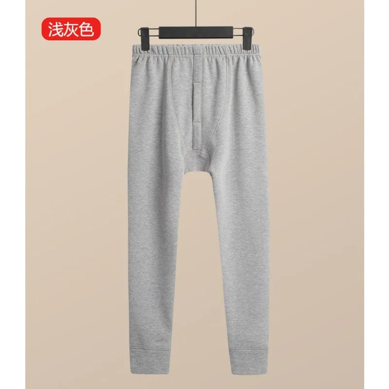 Men's Winter Thermal Underwear Pants Thick Fleece Cashmere Heating Double Layer Lamb Velvet Base Layer Trousers