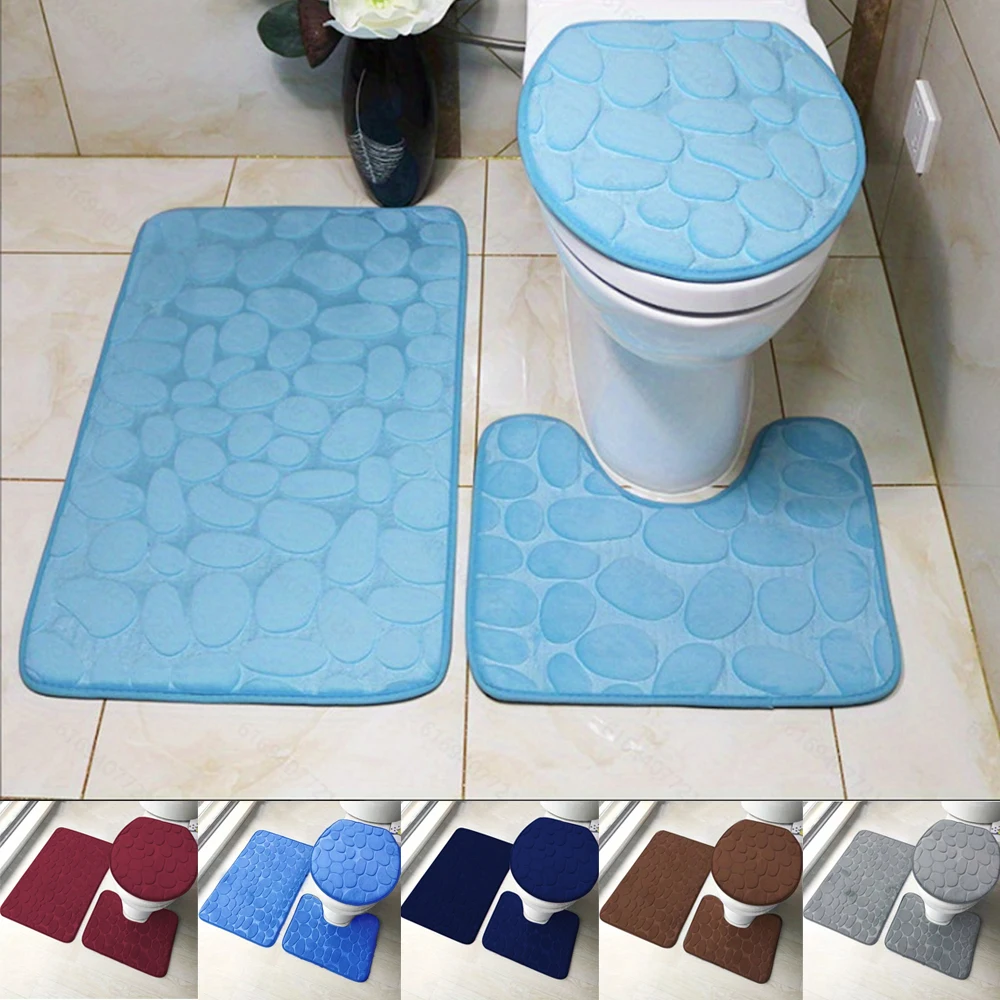 

Sponge Stone Floor Mat Bathroom Absorbent Carpet Shower Room Floor Rug Entry Door Mat Home Bathroom Anti-Slip Absorbent Doormat