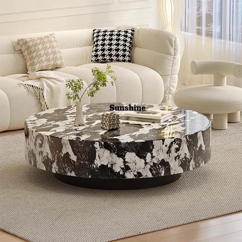 

Moving Decoration Coffee Table Luxury Bedroom Nordic Standing Side Table Round Mesa Auxiliar Living Room Furniture