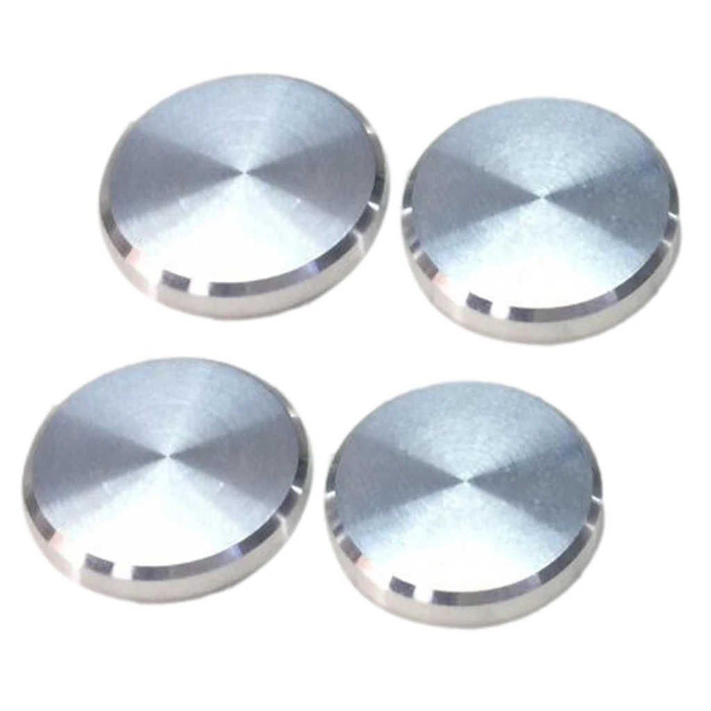 

4Pcs Silver Color Aluminum Rotary Electronic Control Opener Knob Cover for REVOX A77 A76 A78 Switch Knob