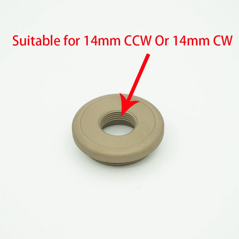 Suitable for 14mm CCW Or CW Screw Front End Fastening Cover Aluminum for 29mm Threaded Pipe Adapter W101A Style