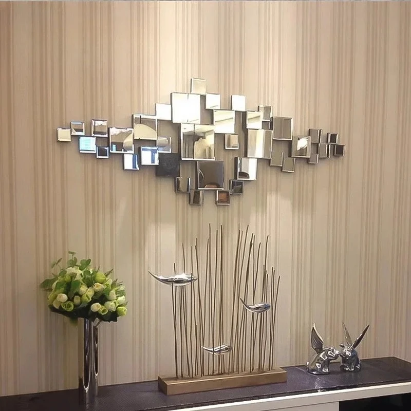 

Декоративное зеркало, подвесное зеркало для крыльца, современное простое зеркало для макияжа, украшение на стену, креативное модное трехмерное зеркало