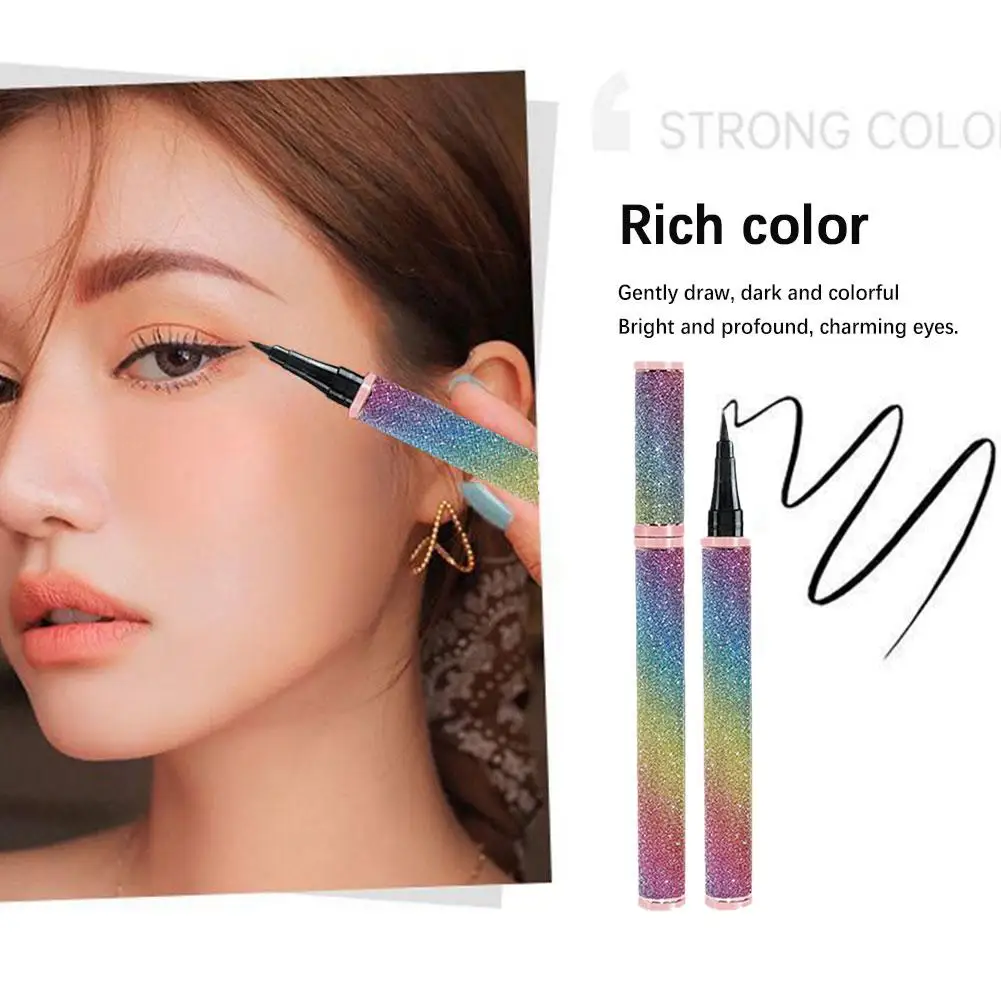 Eyeliner Black Liquid Eyeliner Pen Waterproof Fast Dry Sponge Eye Liner Pencil Makeup For Women Cosmetics F8l4