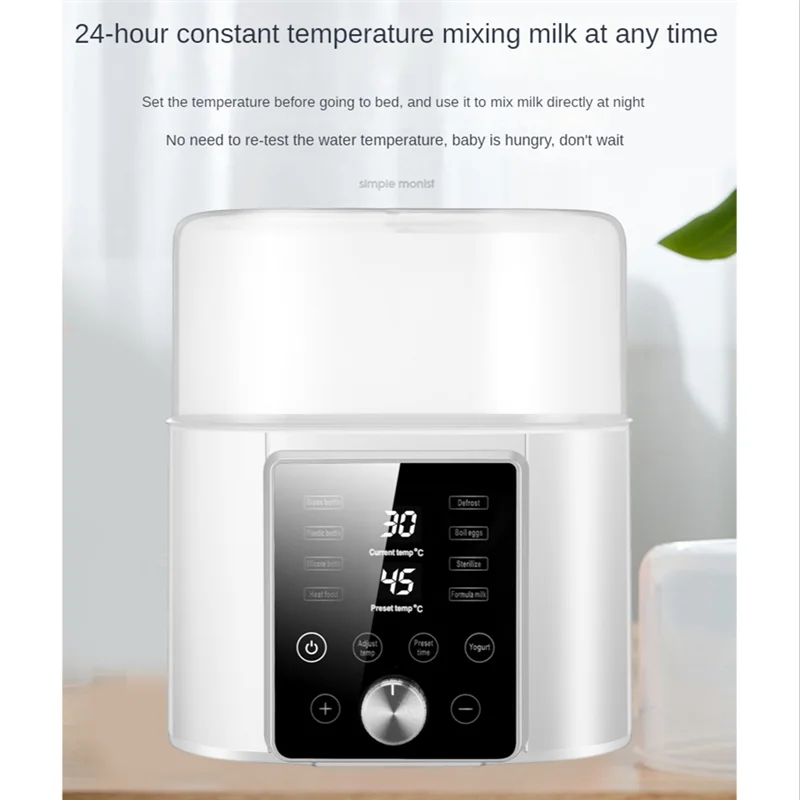 

Подогреватель детских бутылочек 2-в-1 подогреватель молока для грудного молока, подогреватель детского питания с таймером, функция Sterili-Zing, вилка европейского стандарта