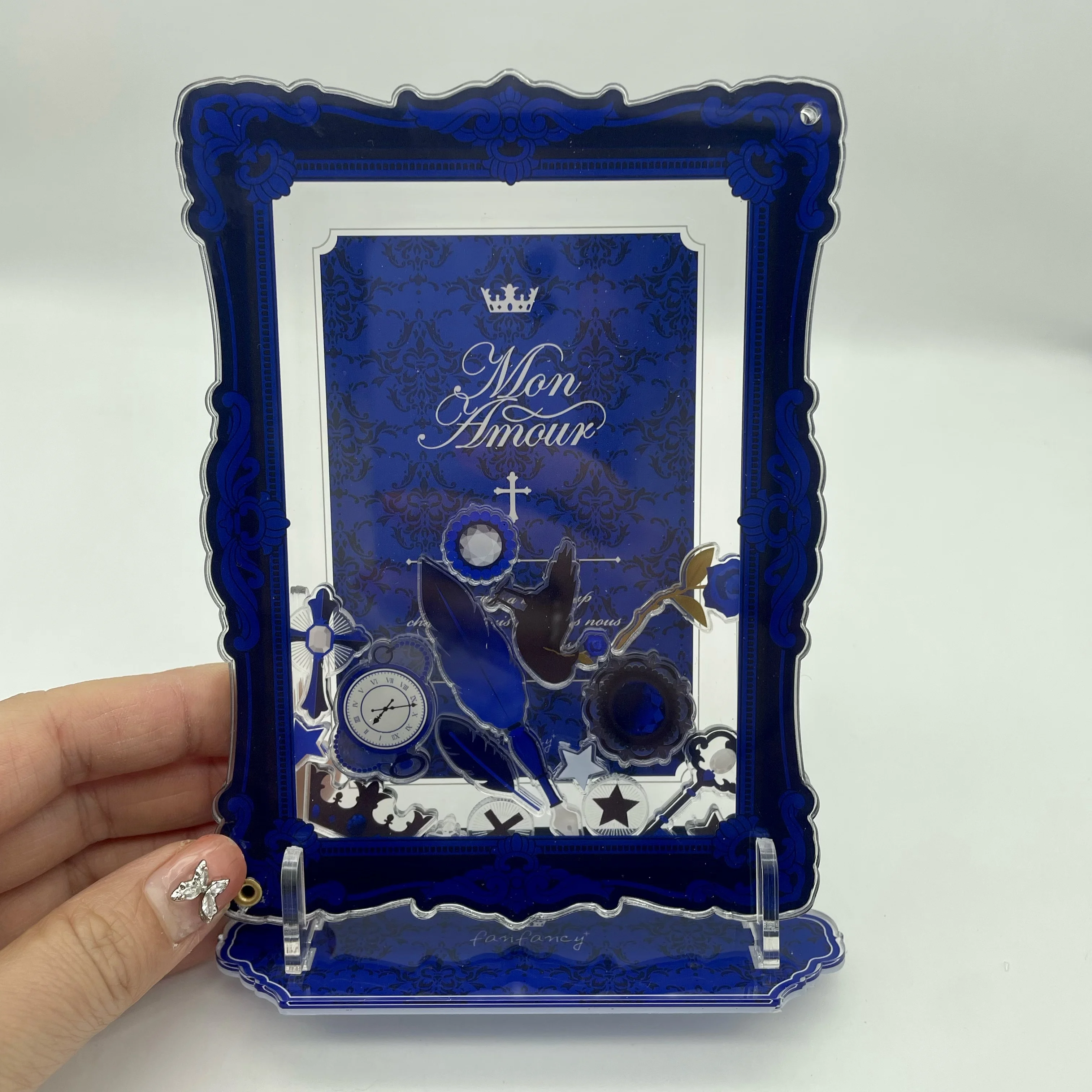 Gothic acrylic decorative frame Polaroid photo frame card postcard storage acrylic card display stand