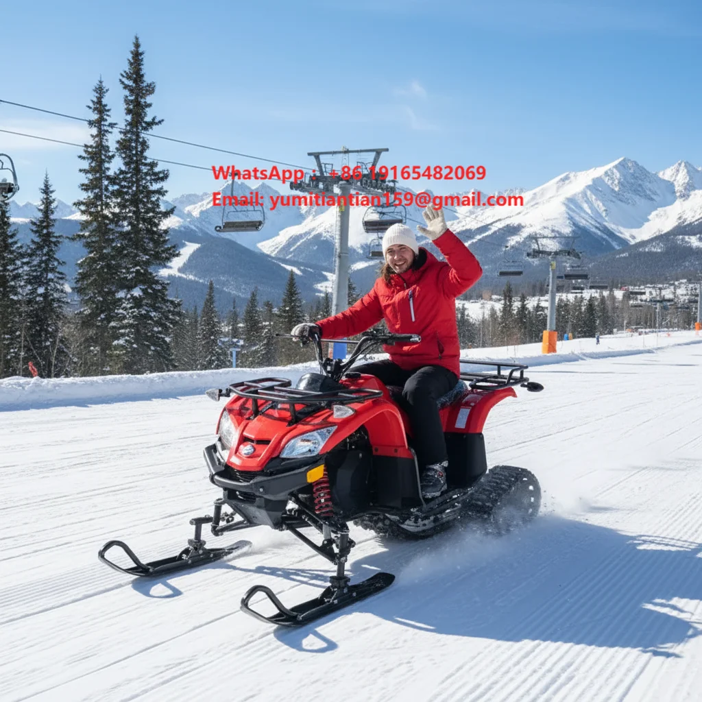 QIQU Customizable Gas Powered Model 125cc Engine Platform OEM Supplier Snowmobile