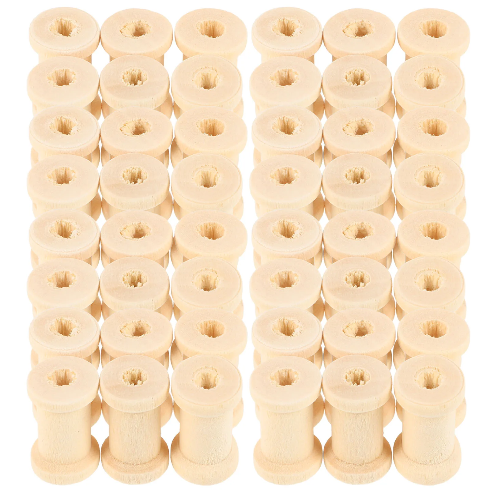 100 bobines en bois pour fil à coudre, support pour broderie, matelassage, fil à tisser, bobines pratiques, organisateur de fil, rangement de bobines