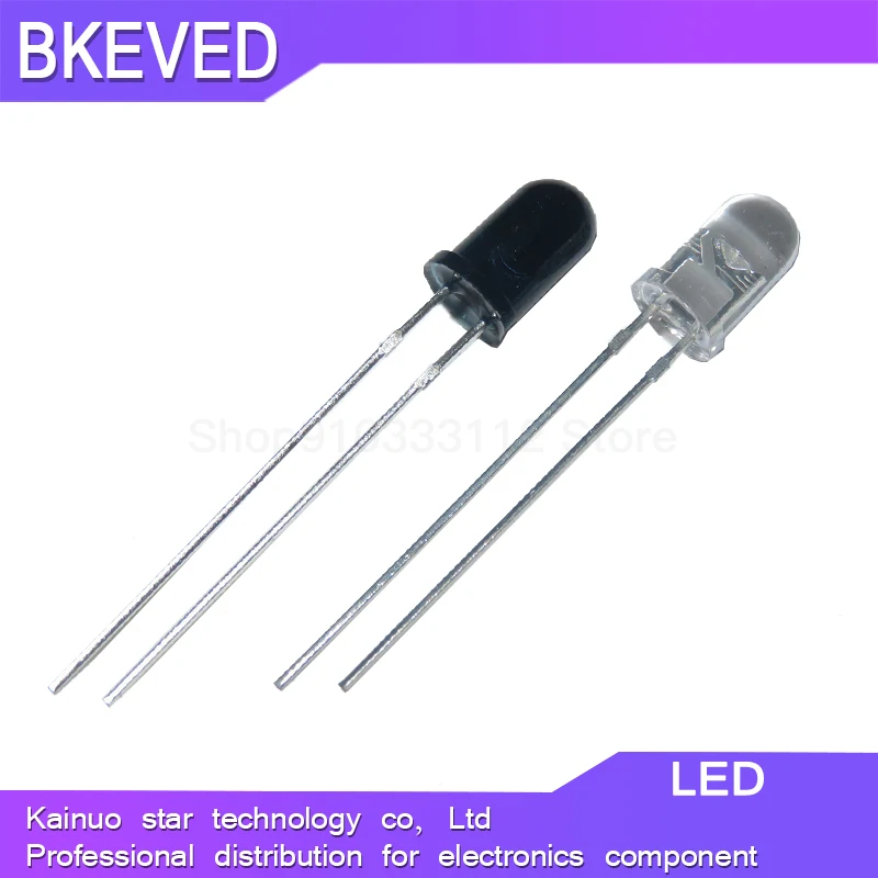 

25pairs 5mm 940nm LEDs 25pcs infrared emitter and 25pcs IR receiver diodes New