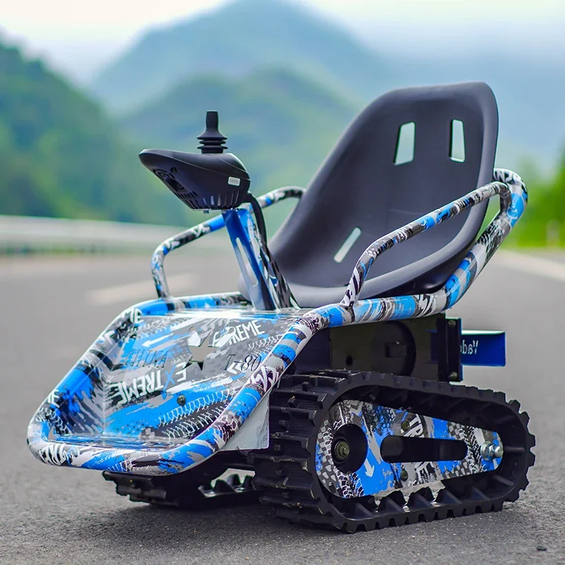 Elektryczny gąsienicowy mały czołg ATV Quad Wheel Off Road Kart Rozrywka Zabawka dla dzieci Kwadratowe taksówki