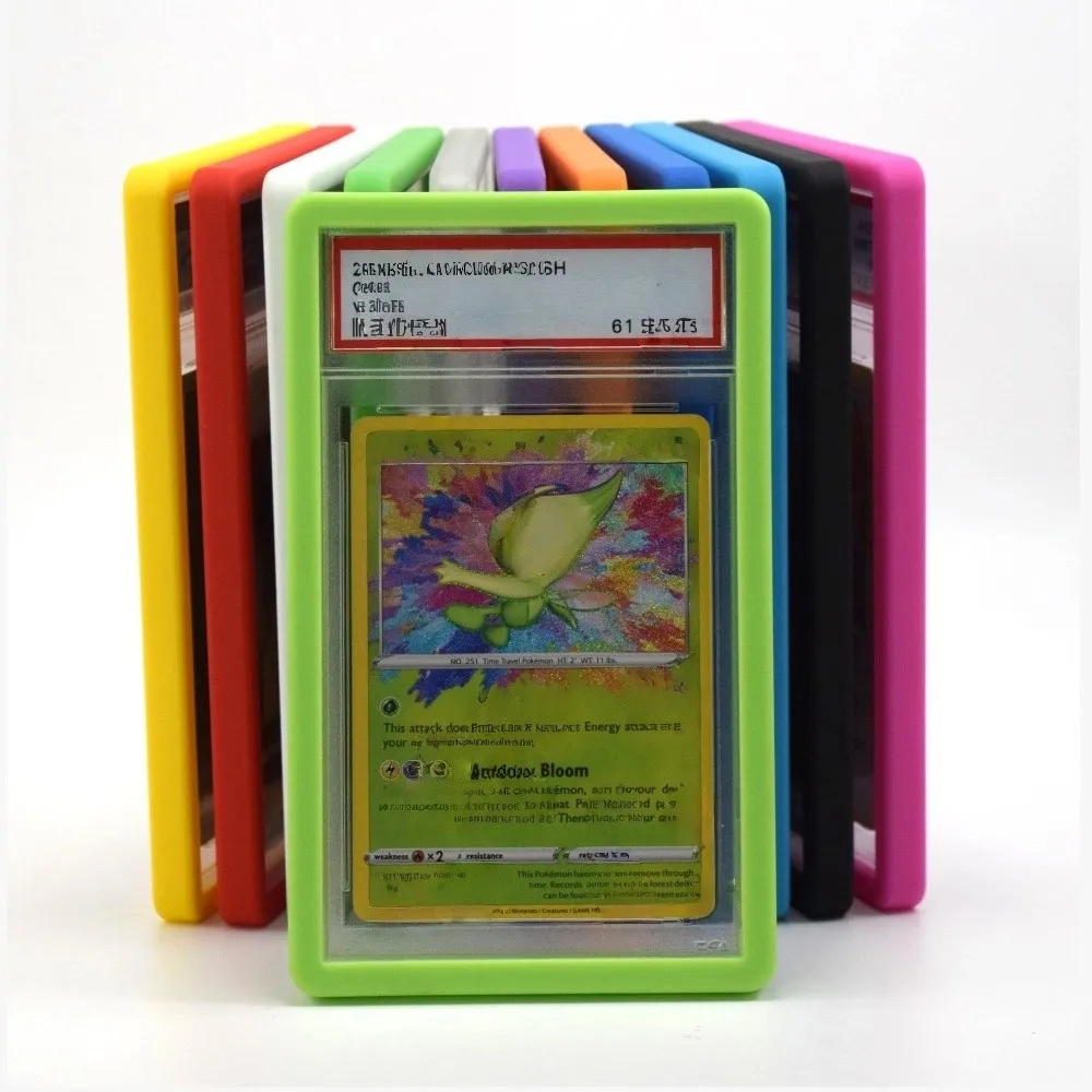 ترقية بطاقة تصنيف PSA حافظة ناعمة سيليكون امتصاص الصدمات 35PT حافظة واقية ضيقة تناسب حامل بطاقة ماتي مقاومة للسقوط #5