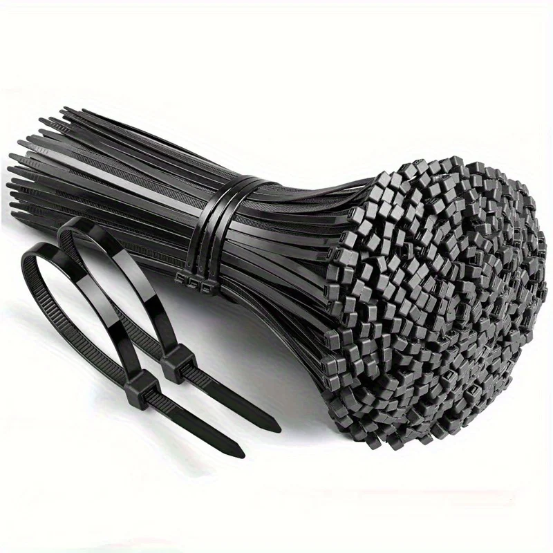 300pcs Heavy-Duty Nylon Tie-Down Straps|Waterproof and Non-Slip - Organizer for Outdoor Cables, Garden, and Home Organization