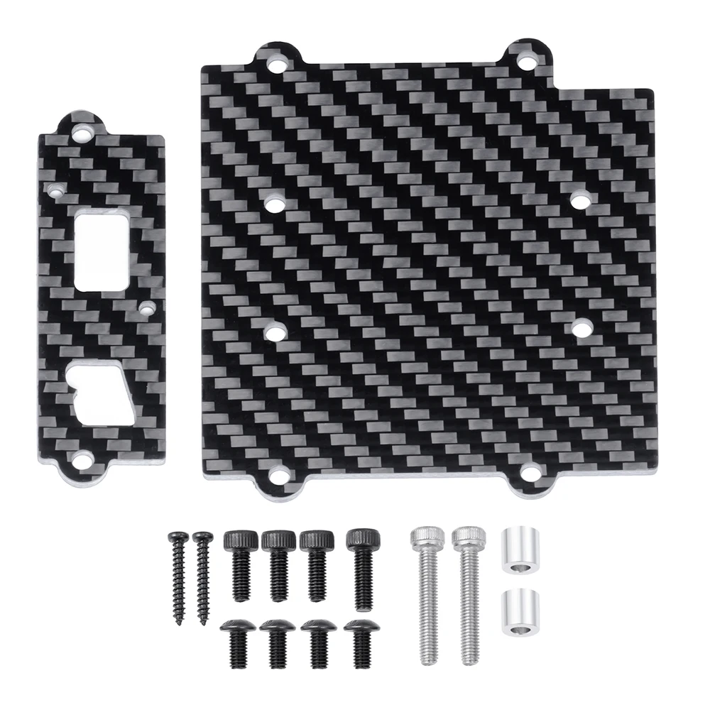 TRINOOD Carbon Fiber ESC Mount Plate for 1/6 T-raxxas XRT 8S MAX6 RC Truck Buggy Upgrade Parts