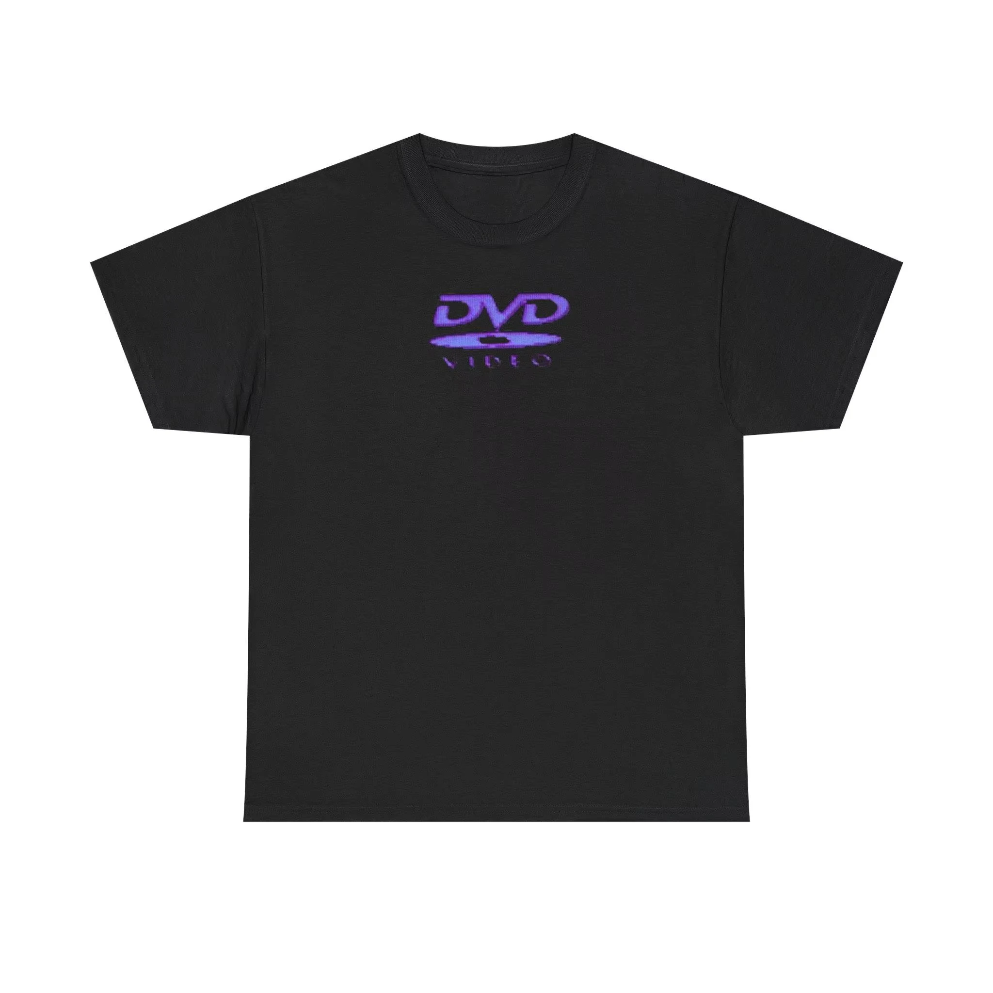 2026 New DVD  T-shirt 2026 DVD and Video Letter Prints Retro Summer Men's 100%  Cotton Soft and Breathable Short-sleeved DVD