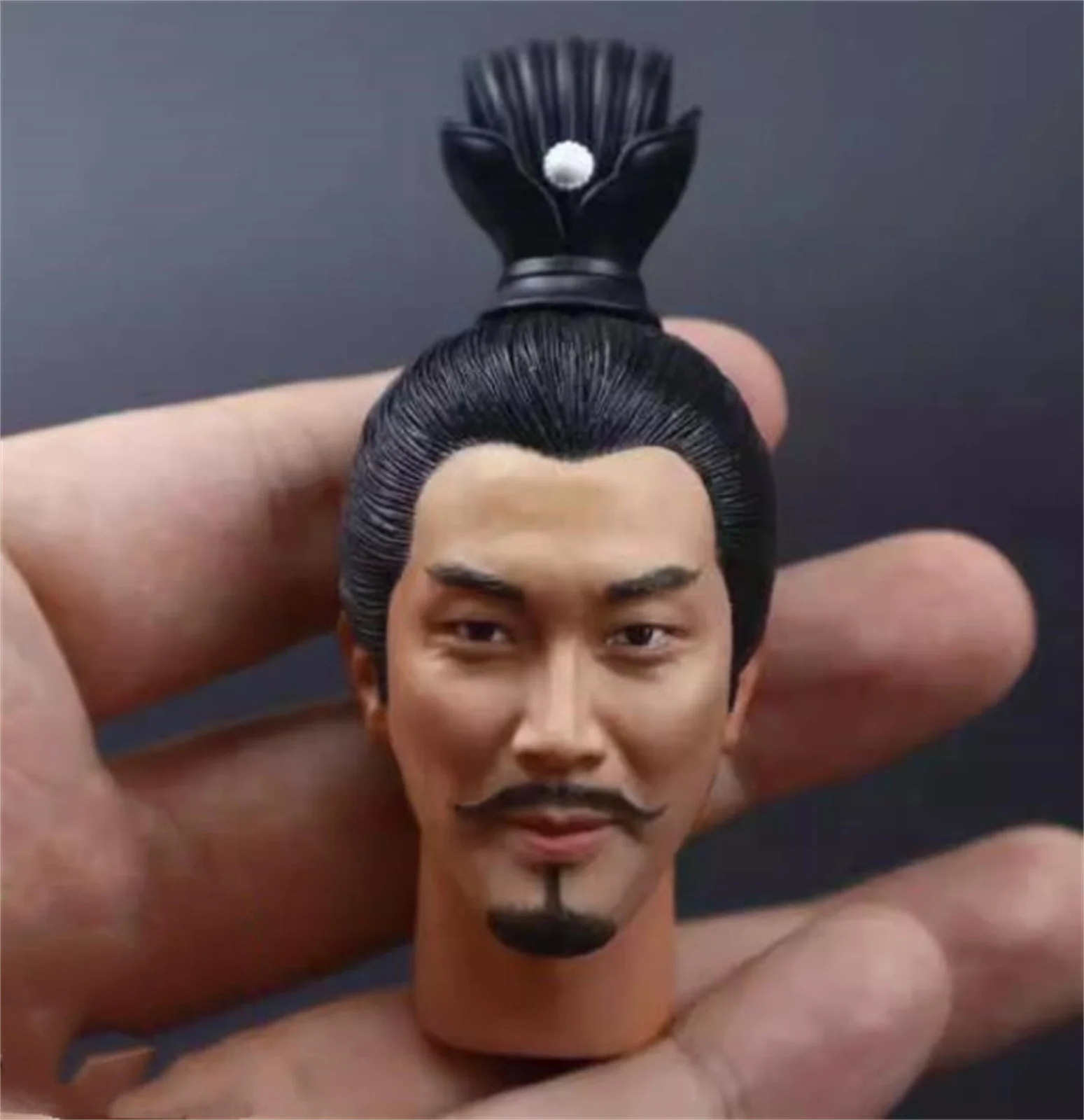 

Zhu Ge Liang Figure Head Sculpt soldier Three Kingdoms Ancient 1/6 Scale For 12 inch Action Figure Dolls Painted Head Sculpt