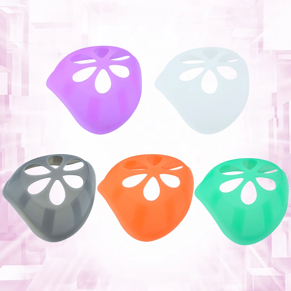 5pcs Mask Bracket Reusable Silicone Support Face Curve More Breathing Space Avoid Touching Mouth Nose Mask Inside Pad