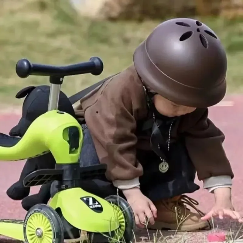 

Skateboard Helmets Skating Helmet for Children Outdoor Drifting Bicycle Cycling Balance Car Riding Helmet 3-7 Years Old