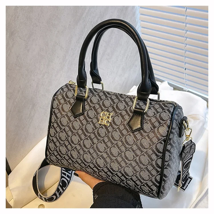 

Designer Inspired Vintage Shoulder Bag for Women 2025 Letter Print Bucket Purse Multi-way Carry Fashion Aesthetic Daypack​