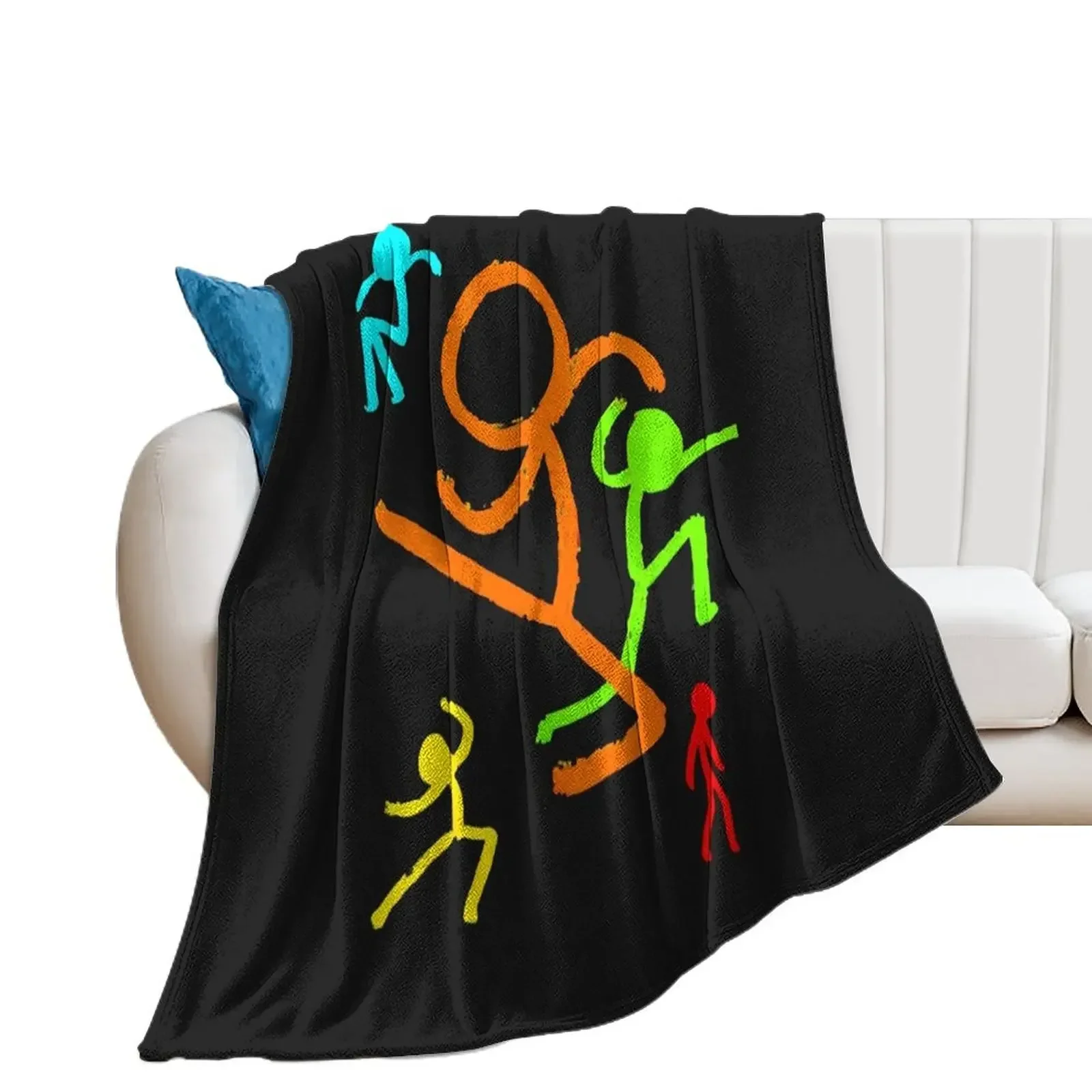 

Alan Becker Five Stick Figures Classic Throw Blanket Nap Extra Large Throw Blankets