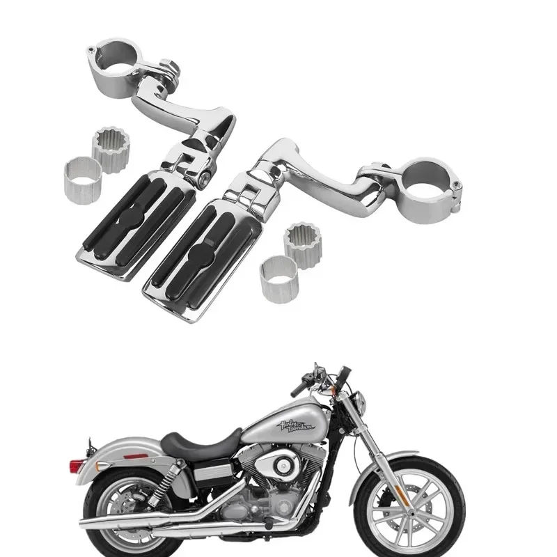 For Harley Dyna Super Wide Glide Universal Motorcycle 22/25/32/35mm Footpeg Pegs Mounting Bracket Accesorios moto