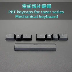 PBT 8 Key Keycap backlit Black For Razer mechanical keyboad BlackWidow Chroma X 2016 2014 2013 Tournament Edition V2 Elite OEM