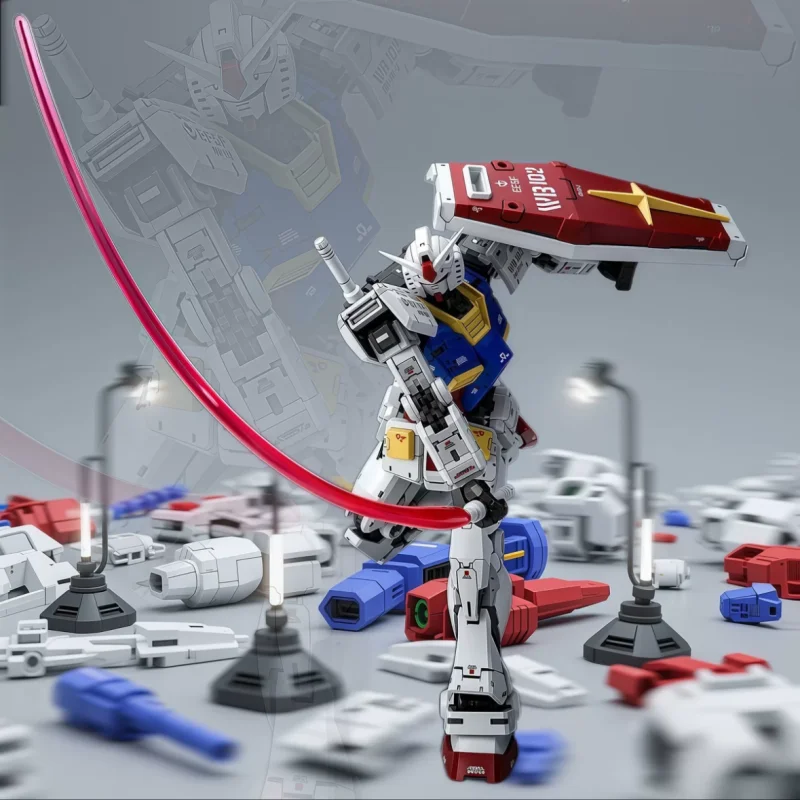 

In Stock RG 1/100 Model FAT CAT RX 78 Model Rx-78-2 Ver 2.0 Assembly Model Kit RGU Movable Joints Robot Kits Models Kids Gift