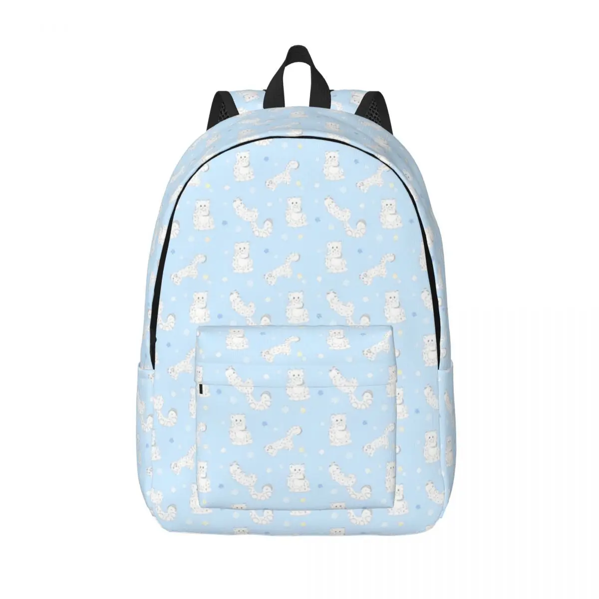 

Snow Leopard Backpack for Men Women Fashion High School Hiking Travel Daypack Starry Whale Sharks Laptop Canvas Bags Durable