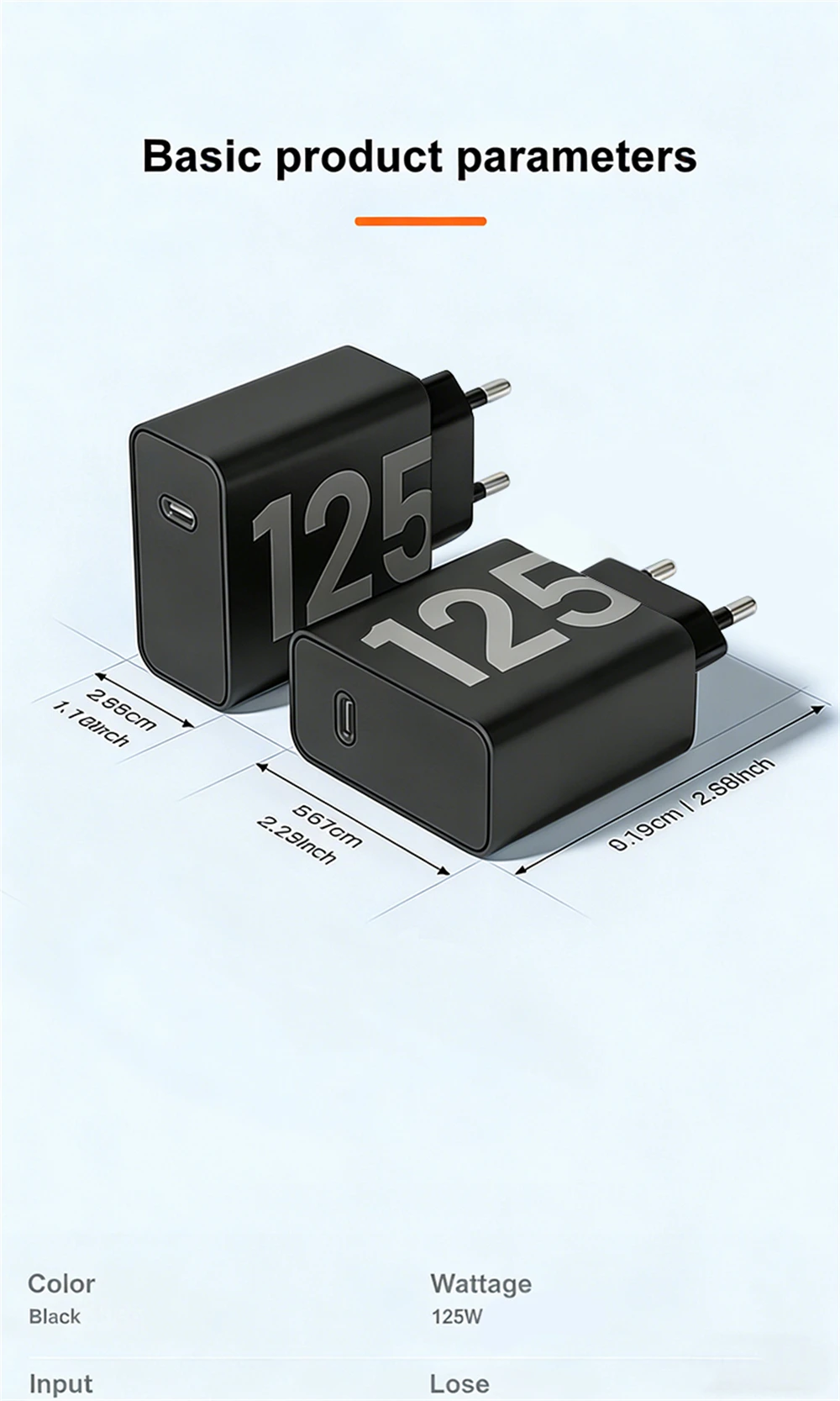 NEW Original 125W For Motorola Charger USB C Type-C Fast Charge For Motorola Phone Adapter 125W Fast Charging Cable Accessories