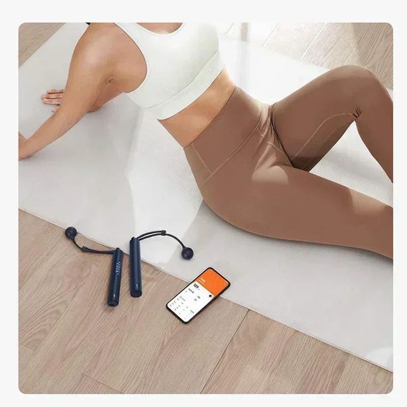 Xiaomi Mijia-cuerda para saltar inteligente, contador de XMSR-P803 con aplicación de ajuste, cálculo de calorías ajustable, deporte, Fitness profesional