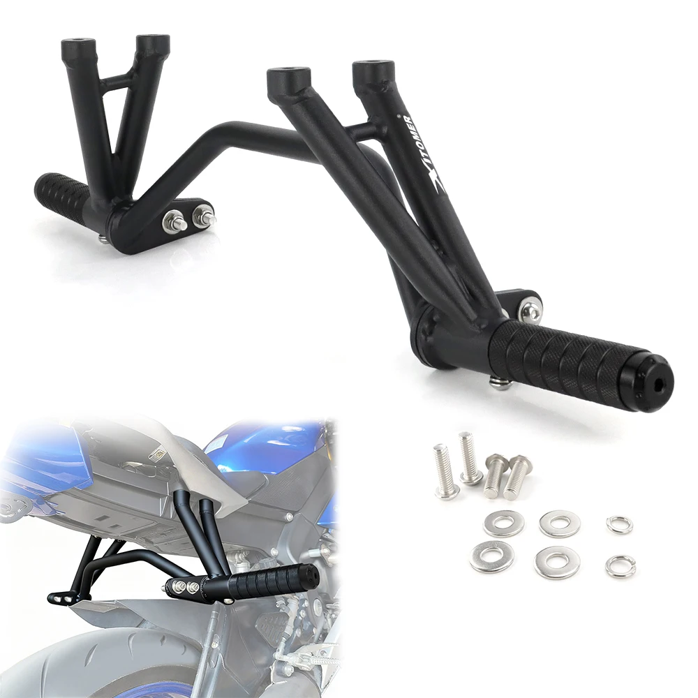 

For Yamaha YZF-R6 YZFR6 R6 2006-2024 Motorcycle Rear Footrests Subcage Passenger Peg Support Stunt Step Plate Stunt Protection