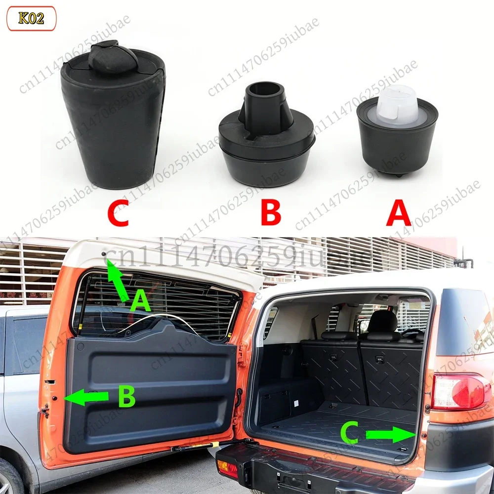 LK 1 Pcs Rear Tailgate Rubber Stopper Buffer Cushion Pad For Toyota FJ Cruiser 2007‑2020 Car Replacement Accessories