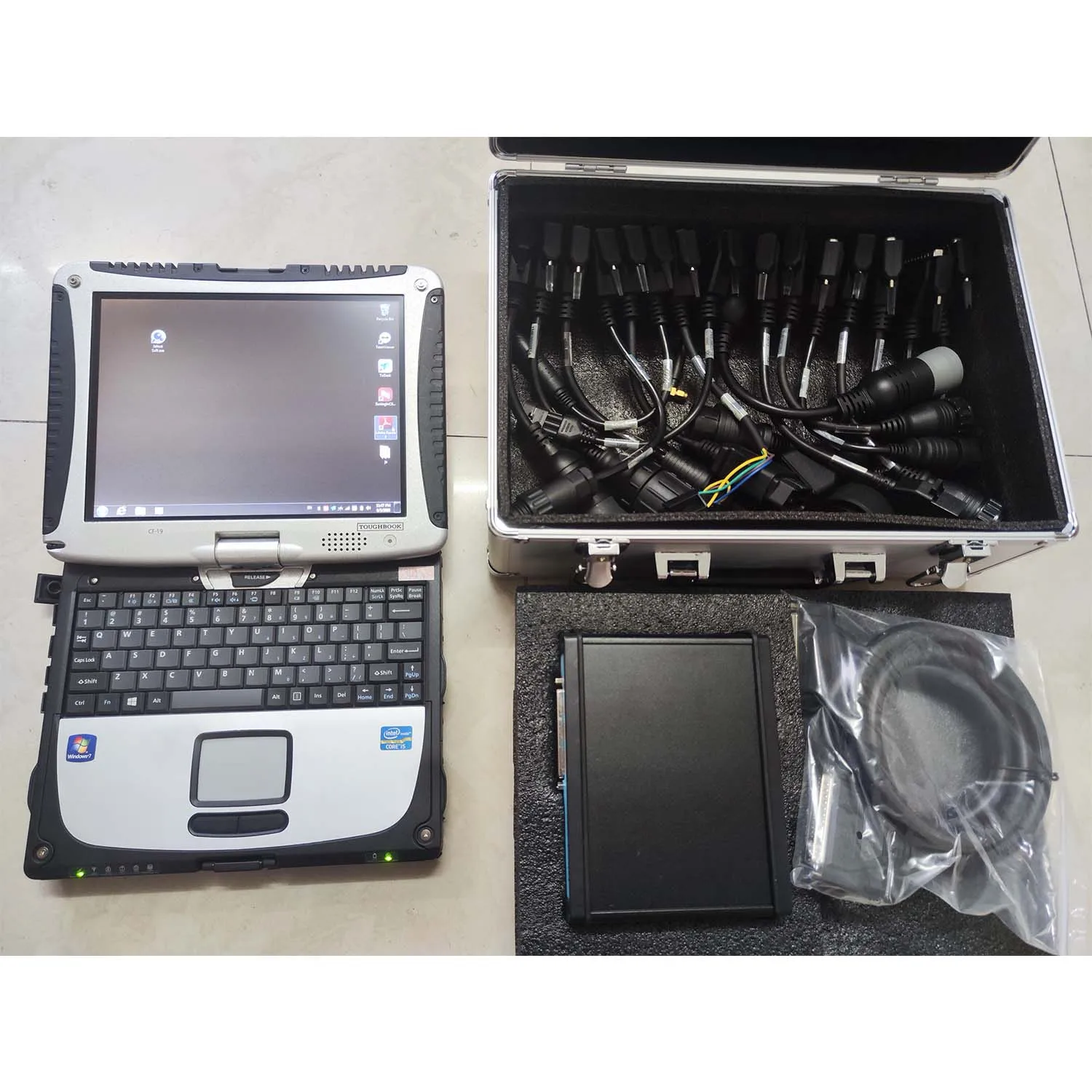 Universal Truck excavator diagnostic kit Jaltest link Heavy  Truck diagnostic tool+ Toughbook CF19 laptop