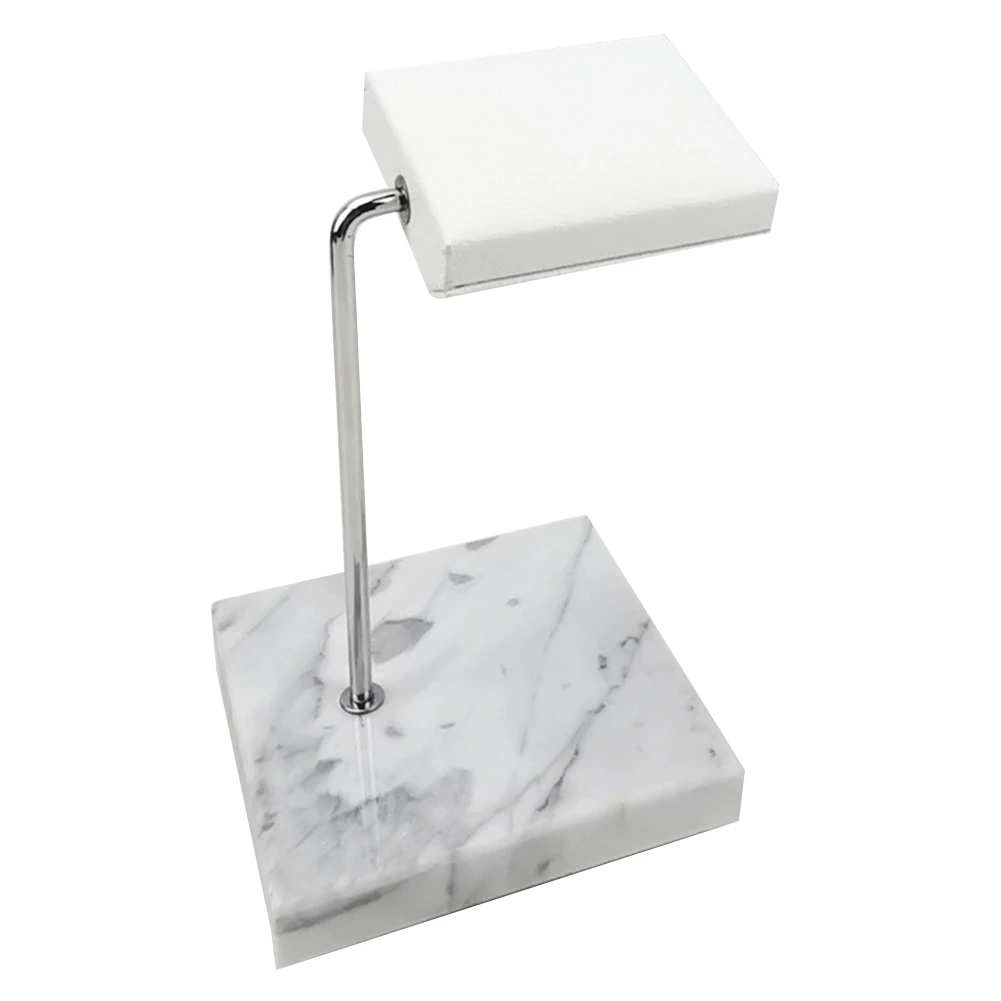 Marble Watch Stand New Creative Watch Display Stand Watch Stand PU Leather Watch Holder Square White