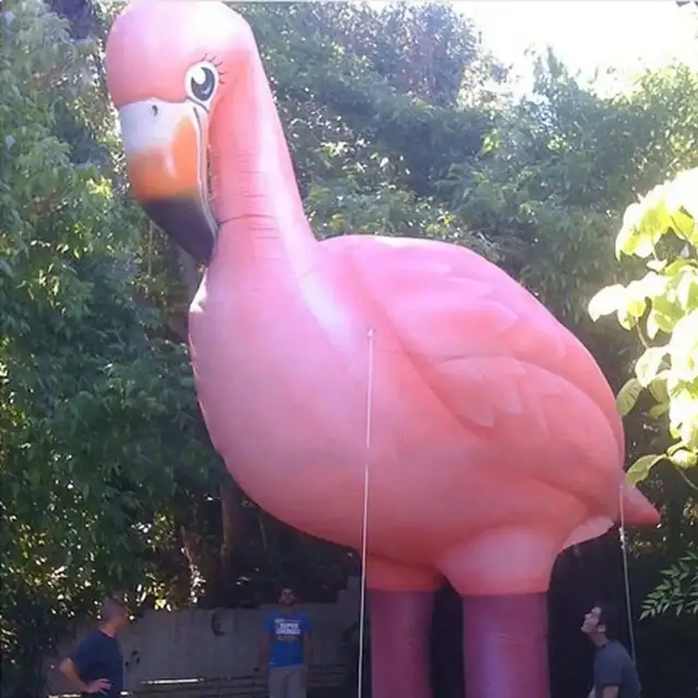 Lady Party Decoration Giant Inflatable Flamingo Pink Inflatable Bird Animal Balloons For Advertising