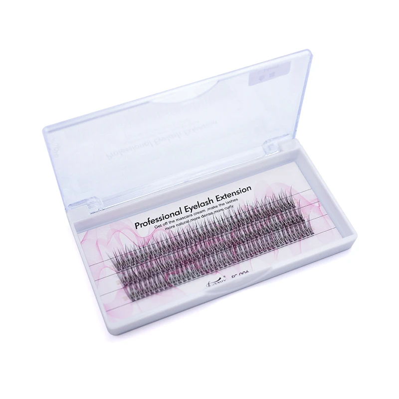 ファンミックス マーメイドつけまつげ フィッシュテールヘア ナチュラルソフト グラフトまつげエクステ 個別クラスタ植毛まつげ