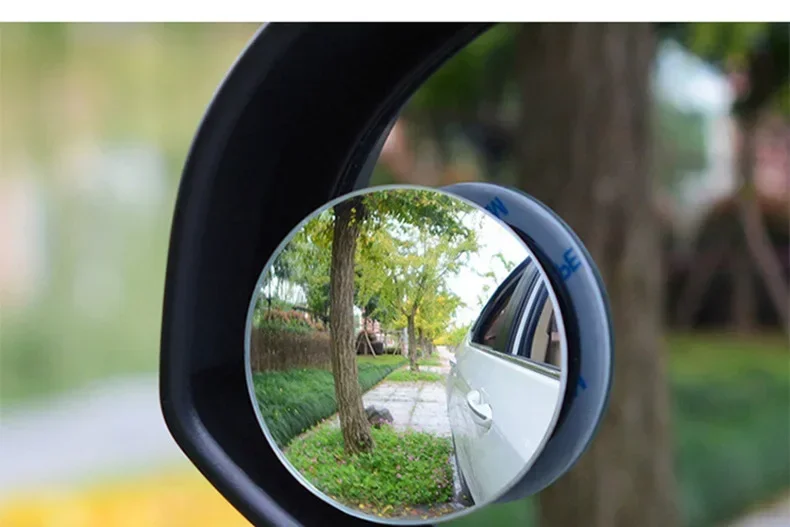 1/2Pcs Rimless HD Blind Spot Mirror 360° Adjustable Wide Angle Convex Car Rear View Auxiliary Rearview Mirror Accessory