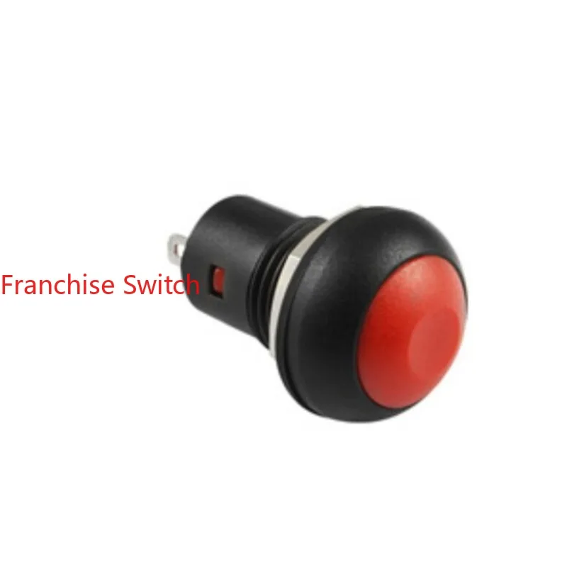 10PCS 12MM self-locking button IP67 waterproof switch PB12A red     without lamp