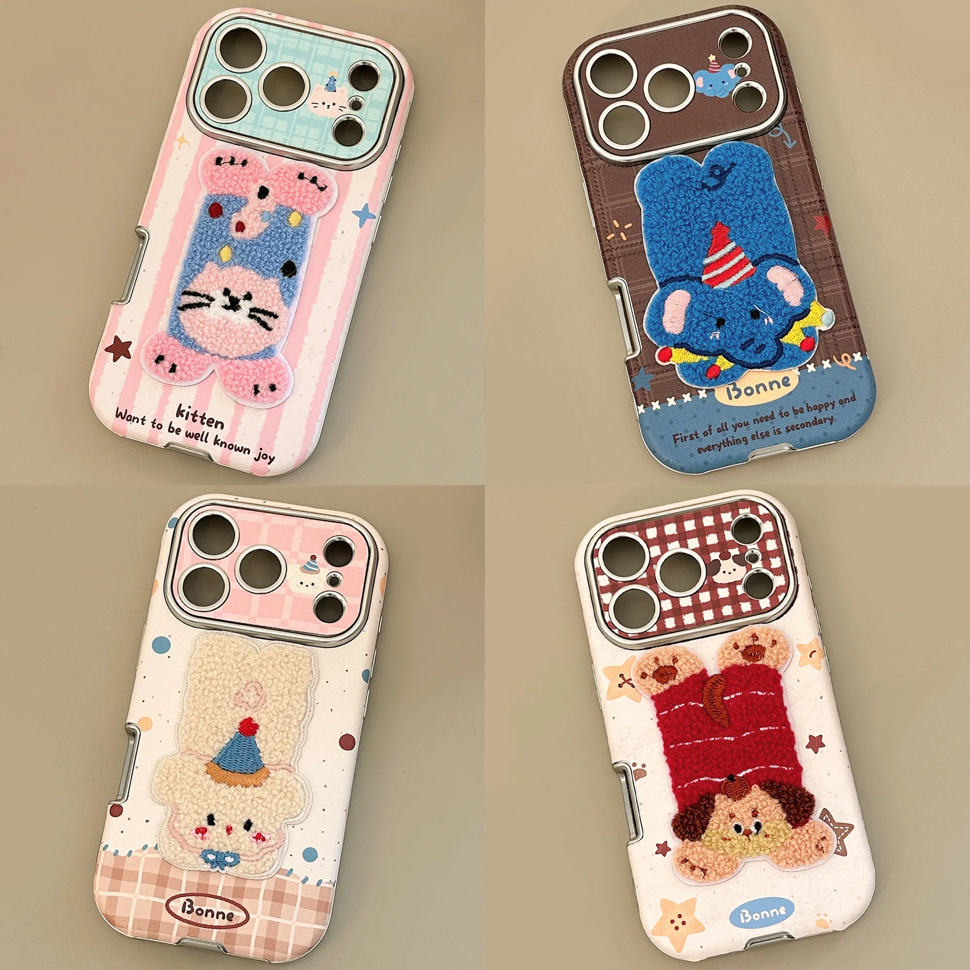 Casing HP Kulit Bertekstur Hew - Embroidery Texture ulasan dan harga