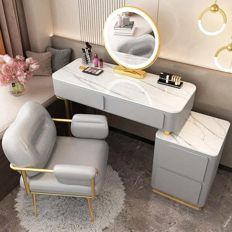 

Multifunctional Chair Dressing Table Modern Nordic Mirror Drawers Dressing Table Bedroom Coiffeuses De Chambre Dresser Furniture