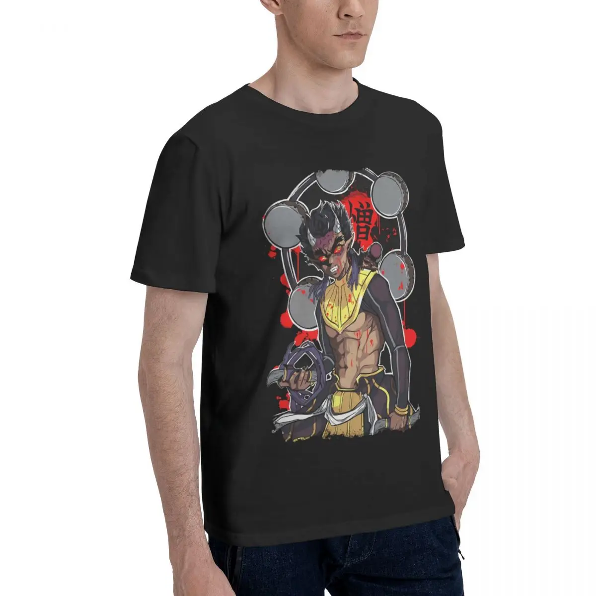 2024 Top Quality Han-tengus The Kizukis Demons Essential T-Shirt Customizable patterns Shirt