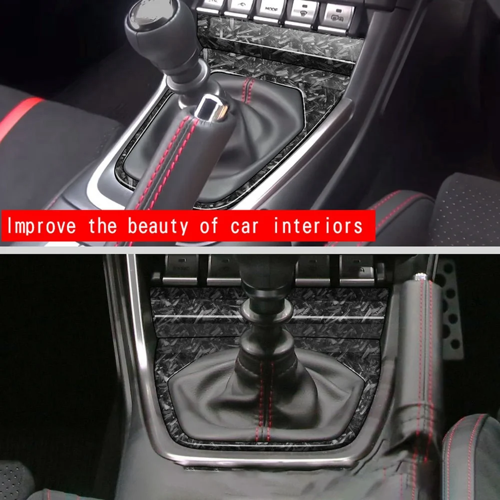 

Reliable-For 2022 Toyota 86 Subaru BRZ 2021-2023 Car Central Control Gear Panel Frame Shift Panel Trim Cover Forging Grain-ABIQ
