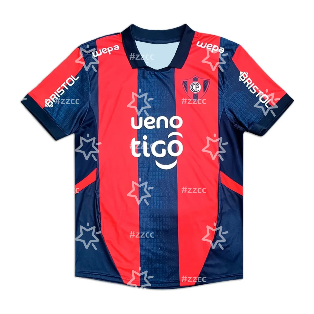 25-26 Primera División de Paraguay Cerro Porteno camisetas de fútbol local otoño deportes seco rápidamente camiseta de hombre ropa de niño Camiseta