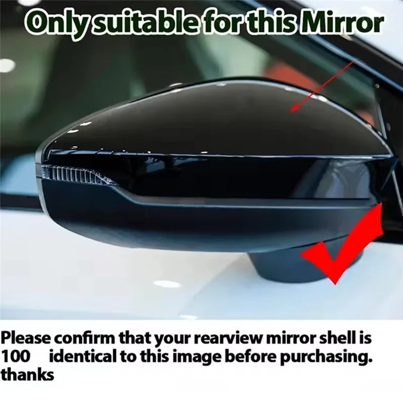 

Sleek Carbon Fiber Pattern Side Mirror Caps For A3 S3 RS3 8Y RS 3 2021-2024 LHD Car Accessories